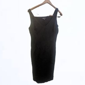 Eileen Fischer Black Sleeveless Dress Small Knee-length Little Black Dress.
